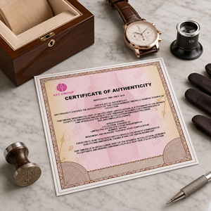 Custom Luxury Watch Certificate of Authenticity Anti-fake Security <b>Paper</b> A4 Size Watermark <b>Paper</b> Certificate - Product Image 5