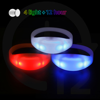 Pulsera de brillo LED activada por computadora con control remoto para Diwali Ramadan Graduación Día de San Valentín Pulseras múltiples