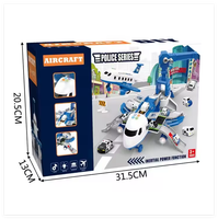 Nouveau Style garçons Intelligence voiture modèle 3 à 6 ans cadeau d'anniversaire transformé scène de stockage grand avion enfants jouet piste