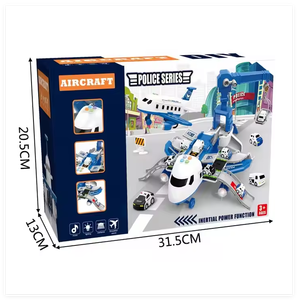 Nouveau Style garçons Intelligence voiture modèle 3 à 6 ans cadeau d'anniversaire transformé scène de stockage grand <span class=keywords><strong>avion</strong></span> enfants <span class=keywords><strong>jouet</strong></span> piste - Product Image 6