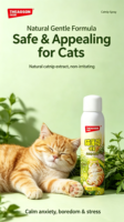 Mainan Semprot Catnip Theaoson untuk Kucing - Permainan Interaktif untuk Penggunaan Dalam/Luar Ruangan