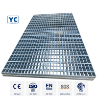 Grille d’acier pour sol de traitement des abats – Couverture de tranchée antidérapante, OEM