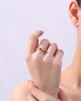 Anillos Apilables de Plata S925 con Baño de Oro de 18K, Minimalistas, con Circonitas, Certificados, Antideslustre, para Mujer, Venta al Por Mayor, Personalizables