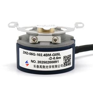 ตัวเข้ารหัสแบบเพิ่มค่าค่าทีละครั้งชนิดแกนกลวง ยี่ห้อ Yuheng รุ่น ZKD-56G-102.4BM-G05L-D-0.6m สายเคเบิลแบบเปิดตรงกลาง - Product Image 4