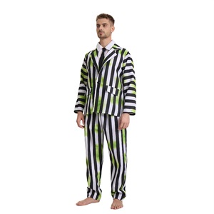 Disfraz de <span class=keywords><strong>Halloween</strong></span> Echo, disfraz de Michael Keaton, traje a rayas para hombre, poliéster - Product Image 5