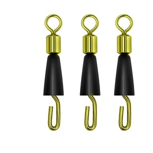 100 pièces/sac accessoires de pêche à la carpe roulement à billes changement rapide connecteur de pêche pivotant pour méthode mangeoire pêche pivotant Snap - Product Image 1