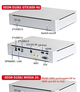 คอมพิวเตอร์ตั้งโต๊ะขนาดเล็ก Xeon D1581 Compact <span class=keywords><strong>Mini</strong></span> Desktop 16 คอร์ 32 เธรด K620 2G <span class=keywords><strong>MSI</strong></span> RX6400 4G 2xDDR4 ไมโครเดสก์ท็อปคอมพิวเตอร์ DVI DP มินิเกมมิ่งพีซี - Product Image 5