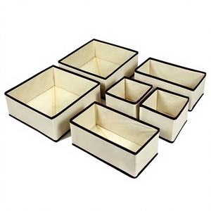 Organizadores de Cajones Plegables Rectangulares de Tela No Tejida de Alta Calidad para Calcetines, Ropa Interior y Prendas, Gran Capacidad para Almacenamiento en el Hogar - Product Image 5