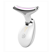 Nouveau masseur facial mini 7 couleurs, thérapie par lumière rouge, masseur facial électrique vibrant, micro-courant, machine de lifting du visage