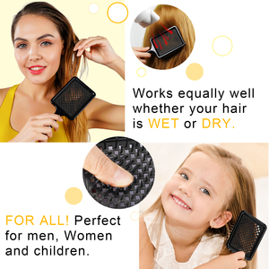 Brosses à cheveux de massage démêlantes Brosses à cheveux à évent incurvées Peigne à cheveux ventilé Outils de coiffure pour femmes - Product Image 6