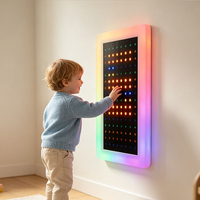 Panneau mural LED à pixels pour besoins spéciaux, 128 interrupteurs, jouet sensoriel tactile et auditif pour salle de thérapie autistique