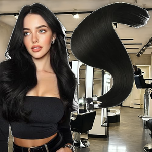 100% Remy Hair Micro-loop Nano <b>Ring</b> Extensions Cuticle Aligned Double Drawn Full Head <b>Thick</b> Hair Grade 15A - Product Image 2