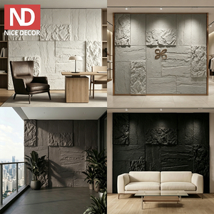 Panneau mural en pierre champignon 3D de style design industriel, revêtement extérieur en placage artificiel, pierre PU, fausse <span class=keywords><strong>roche</strong></span> pour murs extérieurs - Product Image 2