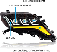 Para Toyota Prado 2014-2017, Conjunto de Faros Delanteros LED Modificados, Repuesto de Faros para Automóvil, Suministro de Fábrica, Piezas de Automóvil - Un Par