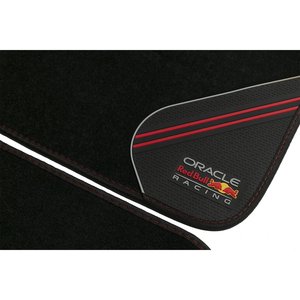 Set tappetini 4 pezzi Racing nero/rosso - Product Image 2