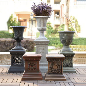 Colonna in <span class=keywords><strong>plastica</strong></span> Pp da <span class=keywords><strong>giardino</strong></span> in stile romano Yicai per vaso da fiori in vaso romano - Product Image 3