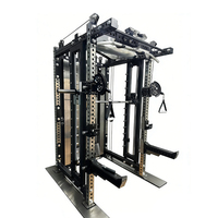 Machine Smith multifonctionnelle pour musculation, avec fonctions Pec Fly et Cable Fly, pour salle de sport en immeuble d'appartements