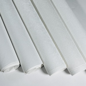 Wholesale 270gsm Deep Linen Texture Vinyl <strong>Wallpaper</strong> White Printable <strong>Wallpaper</strong> 1.07*50m <strong>Heavy</strong> <strong>Duty</strong> PVC Wallcovering Manufacturer - Product Image 2