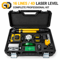 Niveau laser 4D GD 16 lignes, faisceau vert, auto-nivelant 360° °   Horizontal Vertical pour la pose de carrelage, de revêtements de sol et de plafonds, Construction OEM