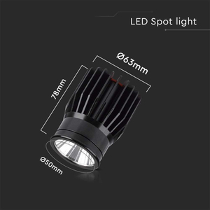 Faretto LED Incasso Moderno Rotondo 18W in Alluminio, Temperatura Colore 3000K, 78x63x50mm, Installazione a Soffitto SKU-10301 - Product Image 3