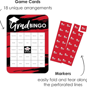 Cartes de <span class=keywords><strong>jeu</strong></span> de <span class=keywords><strong>bingo</strong></span> de remise de diplôme imprimables, activité de fête pour la cérémonie de remise de diplôme, célébration de fin d'études - Product Image 3