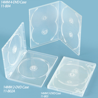 SUNSHING Premium Standard 14mm CD DVD boîtier support de stockage simple Double DVDR disque vide PP CD Blu-ray disques Media Box