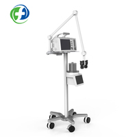 Chariot ECG de poste de travail d'équipement médical support de moniteur chariot d'ordinateur portable en métal avec des véhicules d'hôpital pour des appareils de dispositifs médicaux