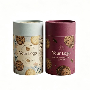 Food Grade Craft Paper Tube Moisture Proof Eco-friendly Custom Size Packaging for Chocolate Cookies Candy Nuts/Snacks UV/Graphic - Product Image 4