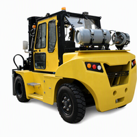 Chariot élévateur GPL 7T, capacité 7000 kg, chariot élévateur au gaz de pétrole liquéfié avec cabine fermée et option climatisation