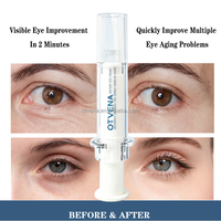OTVENA Crème pour les yeux instantanée biologique 8 ml pour les cernes et anti-rides, formule de niveau professionnel pour tous les types de peau