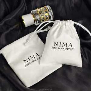 Bolsas de Lona Reciclada Personalizadas al por Mayor, Bolsas de Algodón con Cordón Personalizadas para Empaque de Joyería, Pulseras y Anillos - Product Image 2