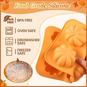 Moules à gâteau en forme <span class=keywords><strong>de</strong></span> citrouille en silicone, 100g, sans BPA, qualité alimentaire, pour <span class=keywords><strong>chocolat</strong></span>, bombes <span class=keywords><strong>au</strong></span> <span class=keywords><strong>chocolat</strong></span> chaud, muffins, fabrication <span class=keywords><strong>de</strong></span> savon - Product Image 6