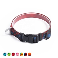 Collier pour chien en polyester imperméable BlackDoggy CN, Correa Para Perros, impression personnalisée par sublimation, accessoires pour promenades de chiens