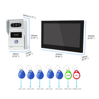 Dernier modèle de vidéophone intelligent Tuya 1080P avec écran tactile de 10,1 pouces, détection de mouvement et résistance à l'eau pour la maison/la villa, Wi-Fi