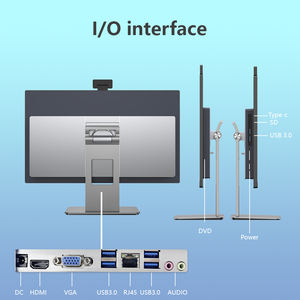 PC de bureau professionnel tout-en-un de haute qualité 23.8 pouces FHD IPS écran LCD 9e générations I9 <span class=keywords><strong>9900</strong></span> 512gb SSD 16g DDR4 RAM - Product Image 2
