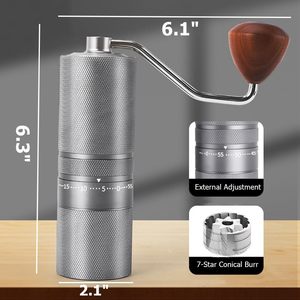Custom Logo Hand Crank Espresso <b>Coffee</b> Grinder <b>Portable</b> Mini Conical Burr Manual <b>Coffee</b> <b>Maker</b> for Home Use - Product Image 4