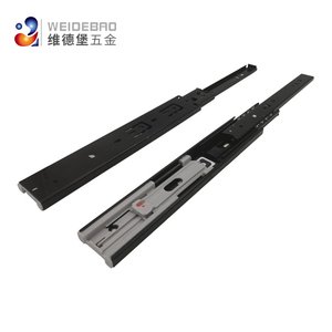 45mm Width <strong>Three</strong> Section Black Buffer Soft Close <strong>Drawer</strong> <strong>Slide</strong> With 12-20 Inches - Product Image 4