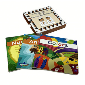 Ensemble de livres éducatifs pour bébés, tout-petits et enfants, avec boîte de rangement, imprimés sur papier - Product Image 5