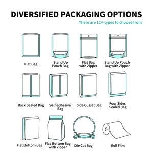 Kunden spezifisch bedrucktes, glänzendes, ver siegel bares Druck verschluss paket mit flachem Boden für Cashewnüsse Erdnuss-Plastik verpackungs tasche - Product Image 6