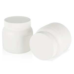 Frasco de HDPE, botella cilíndrica de boca ancha, botella blanca farmacéutica, tapa de rosca, embalaje de proteína en polvo - Product Image 6