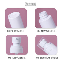 Nouveau Design Emballage Cosmétique Crème Solaire En Plastique Lotion Pompe Bouteille 80 100 120ml De Luxe Blanc Parfums Brume Récipient De Pulvérisation