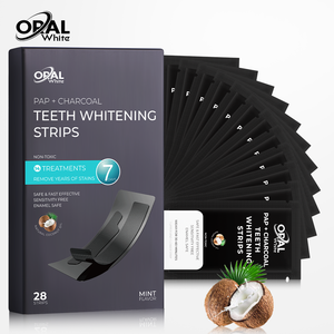 Tiras de Clareamento Dental com Carvão Ativado Marcas Privadas Altamente Eficazes na Remoção de Manchas e Restauração da Cor Original dos Dentes - Product Image 1