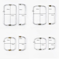 Meetee BS212 sac accessoires bricolage à la main en métal pochette pièces en aluminium Tube sacs docteur sac à main cadre portefeuille fermoir cadre