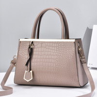 Sac carré simple multicolore à imprimé lettres, tendance, avec chaîne, pour femme