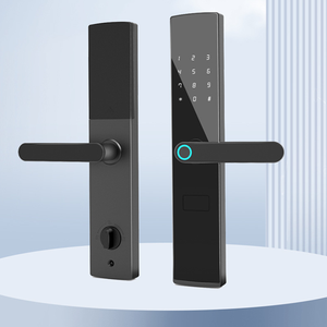 Serrure de porte d'empreintes digitales numérique en alliage d'aluminium de haute sécurité stockage en nuage-serrure de porte avant intelligente pour hôtel/<span class=keywords><strong>Apt</strong></span>/maison Wi-Fi activé - Product Image 5