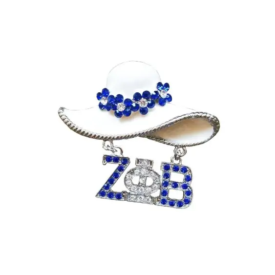 Custom Logo Letter Pearl Brooch Cloth Lapel Pin Sorority Decorate Jewelry Business Gift