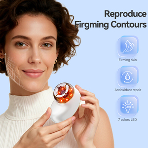 Juego de Terapia de Ventosas Faciales Eléctricas 3 en 1, Gua Sha, Masajeador de Drenaje Linfático Facial, Masajeador Reafirmante de 7 Colores - Product Image 1