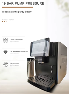 Machine à expresso italienne professionnelle automatique 1560W avec écran tactile et contrôle de la température pour usage domestique - Product Image 6