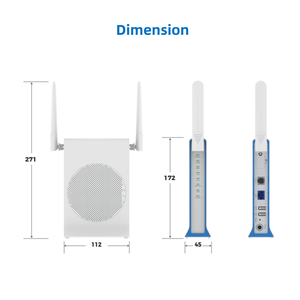 4dbi נתב הביתה cpe 4dbi רווח 2x2 אנטנות mimo הצפנה של qos 300mbps קצב נתונים lan max - Product Image 4