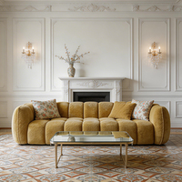 Canapé moderne compressé style crème, canapé sans cadre, canapé droit, mobilier de salon, fauteuils, canapés, mobilier de luxe moderne